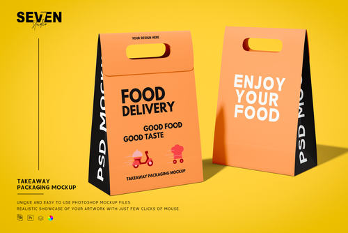 Takeaway Packaging Mockup Set