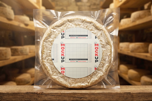 Triangle Cheese Box Packaging Mockup