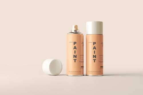 Spray Paint Can Mockups