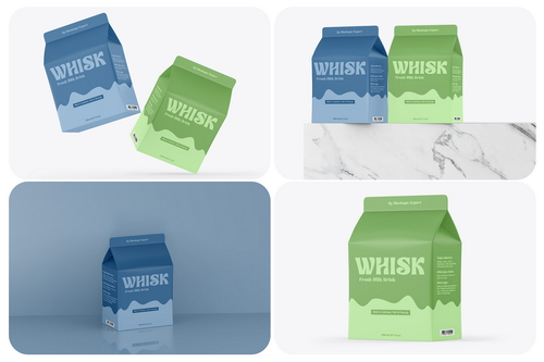 Milk Carton Mockups