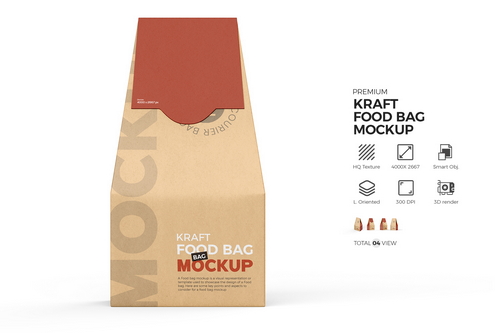 Kraft Paper Bag Mockup