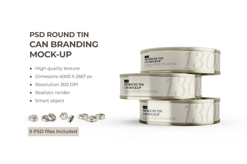 Tin Can PSD Mockup