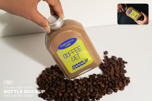 Cold Brew Bottle Mockup