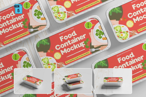 Food Container Mockup
