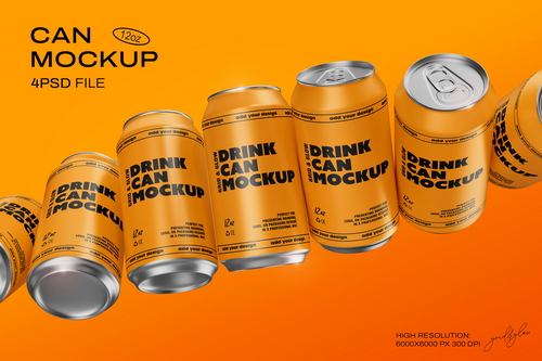 Drink Can Mockup - 12oz / 355ml