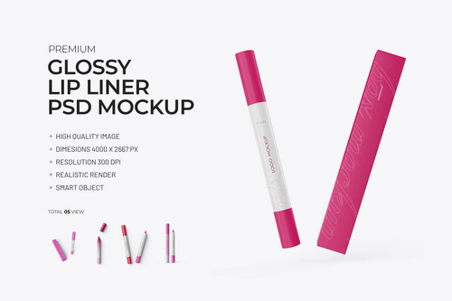 Long Lasting Lip Liner Mockup