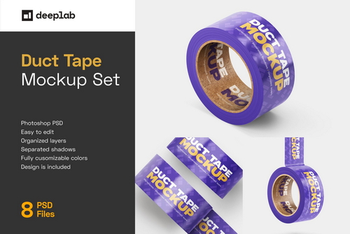 Duct Tape Mockup Set