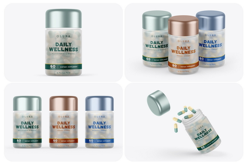 Capsules Jar Mockups