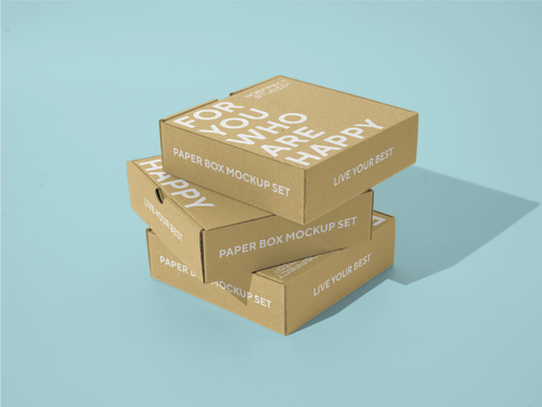 Paper Box Mockup Set (NE18)