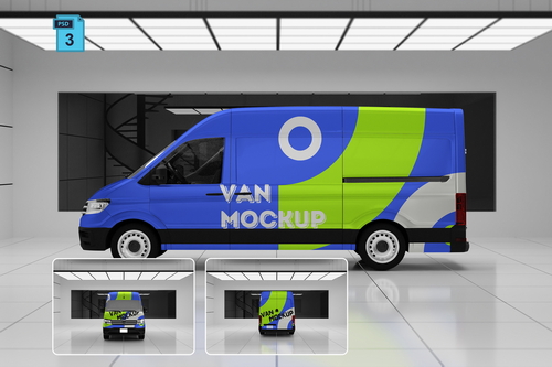 High Quality Van Mockup