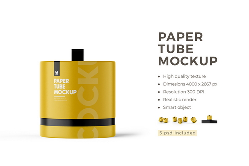 Eco-Friendly Cosmetic Tube PSD Mockup