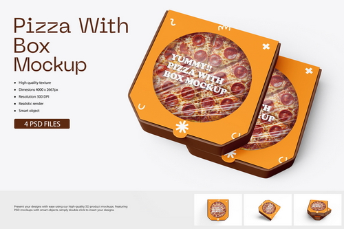 Pizza Box Mockup