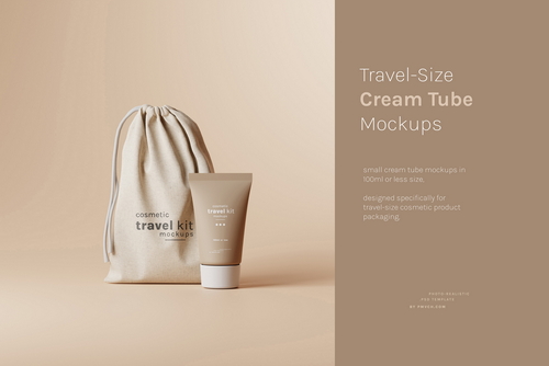 Small Cream Tube Mockups
