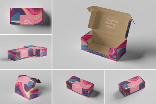 Front Tuck Box Mockup
