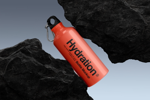 Hydration Bottle Mockup