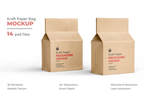 Karft Paper Packaging Mockup
