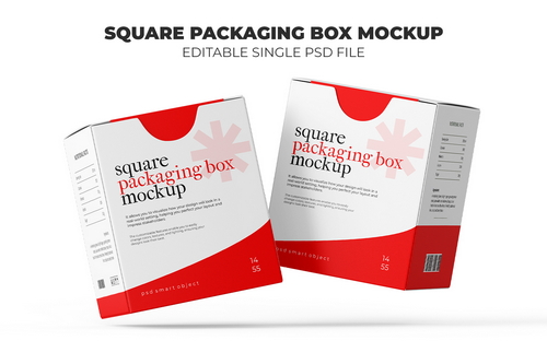 Candle Box Packaging Mockup