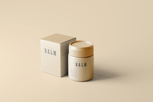 Ointment Balm Bottle Mockup