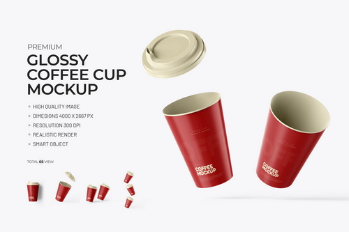 Coffee Cup PSD Mockup