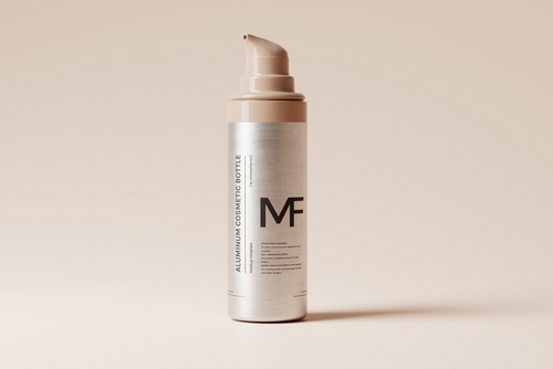 Aluminum Pump Bottle Mockup
