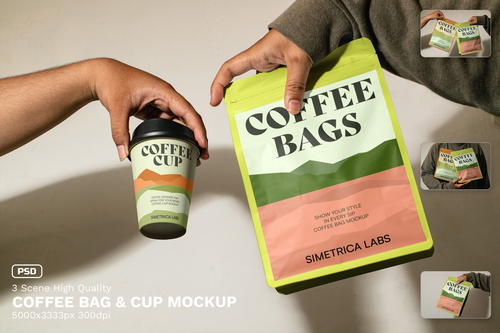 Coffee Bag Mockup