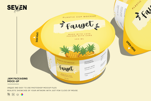 Jam Packaging Mockup Set