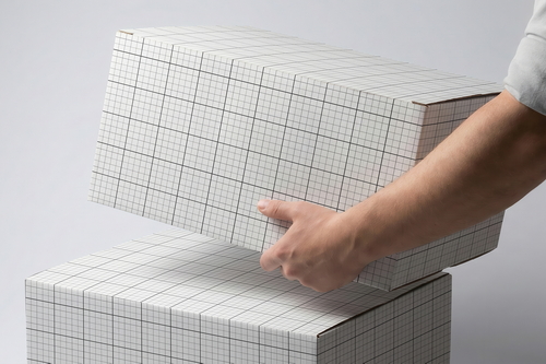 Man Lifting Boxes Mockup