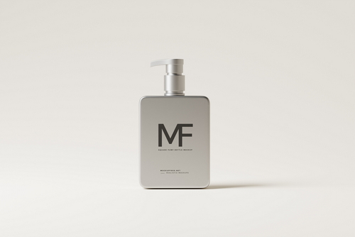 Square Pumo Bottle Mockups