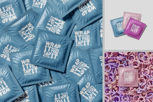 Condom Package Mockup