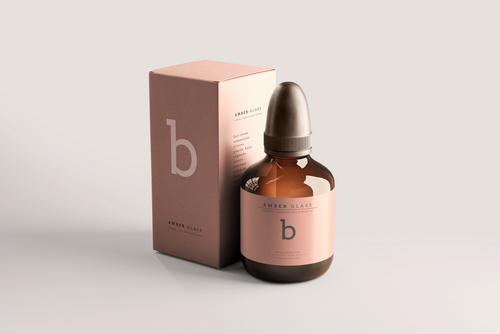 Amber Glass Bottle Mockups