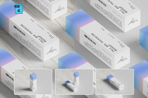 Tall Box Packaging Mockup