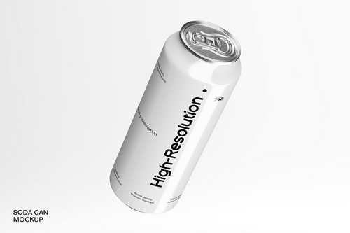 Aluminum Soda Can Mockup
