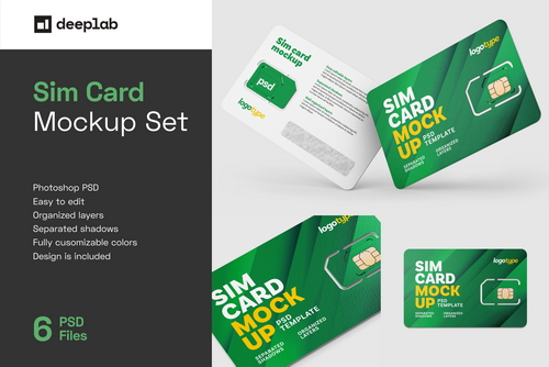 Sim Card Mockup Set