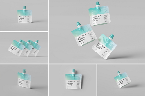 Spout Pouch Packaging Mockup