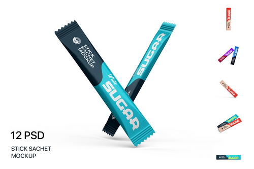 Stick Sachet Mockup