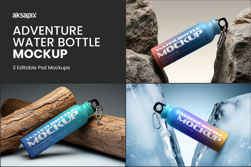 Water Bottle Mockup