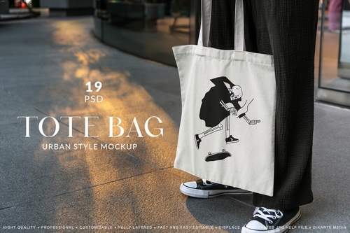 Tote Bag Urban Mockups