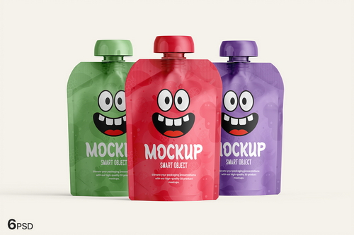 Doypack Spout Pouch Mockup
