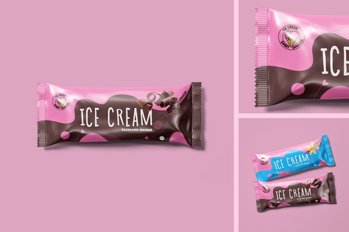 Ice Cream Packaging Mockup