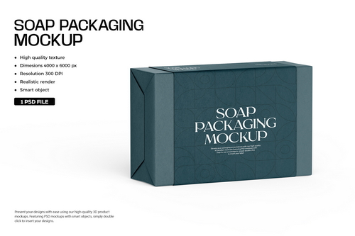 Soap Bar PSD Mockup