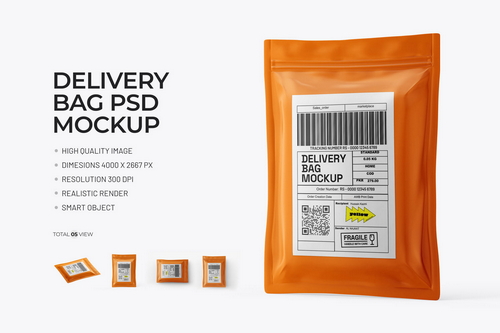 Courier Delivery Bag Mockup