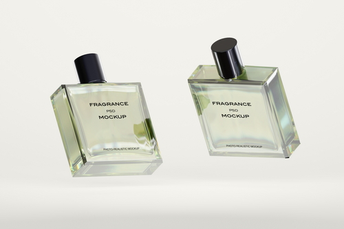 Glass Perfume Bottle Mockup