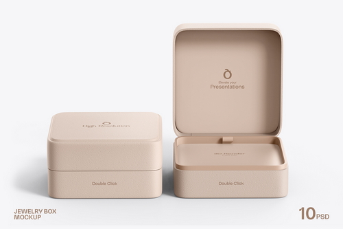 Jewelry Gift Box Mockup