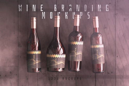 Wine Branding Mockup Collection