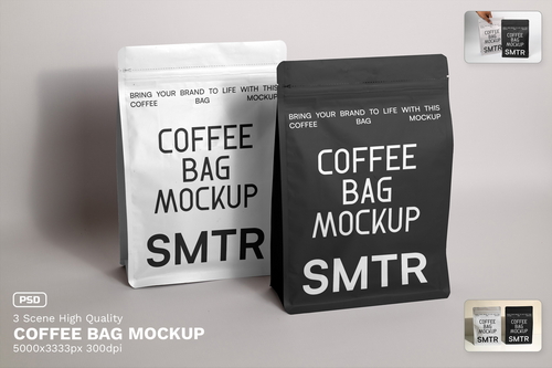 Coffee Bag Mockup
