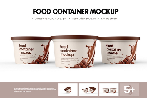 Ice Cream Cup Mockup