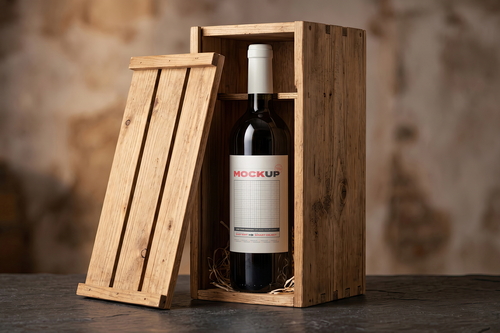 Elegant Wine Label Mockups Collection