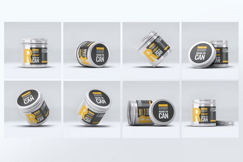 Round Tin Can Mock-Up
