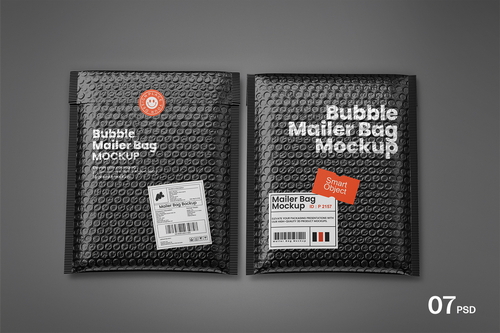 Bubble Mailer Bag Mockup