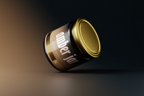 500g or Medium Size Food Jar Mockups